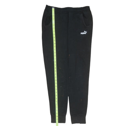 Puma Womens Black Jogger Sweatpants M Fleece Elastic Waist