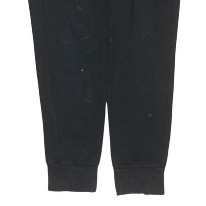 Puma Womens Black Jogger Sweatpants M Fleece Elastic Waist