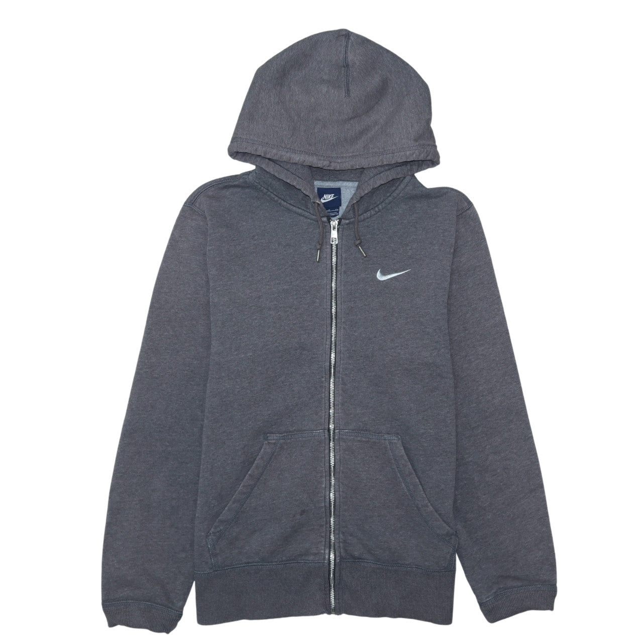 Womens UK Size S Nike Grey Full Zip Hoodie