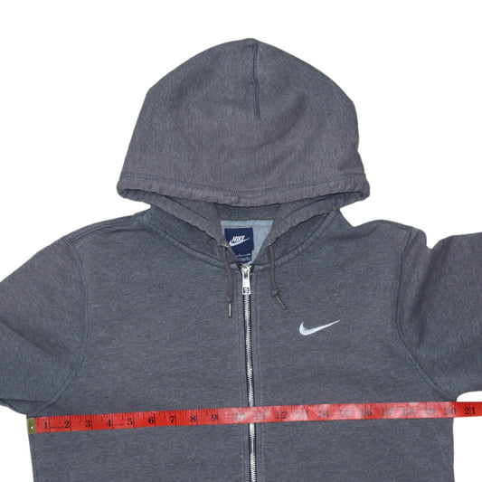 Womens UK Size S Nike Grey Full Zip Hoodie