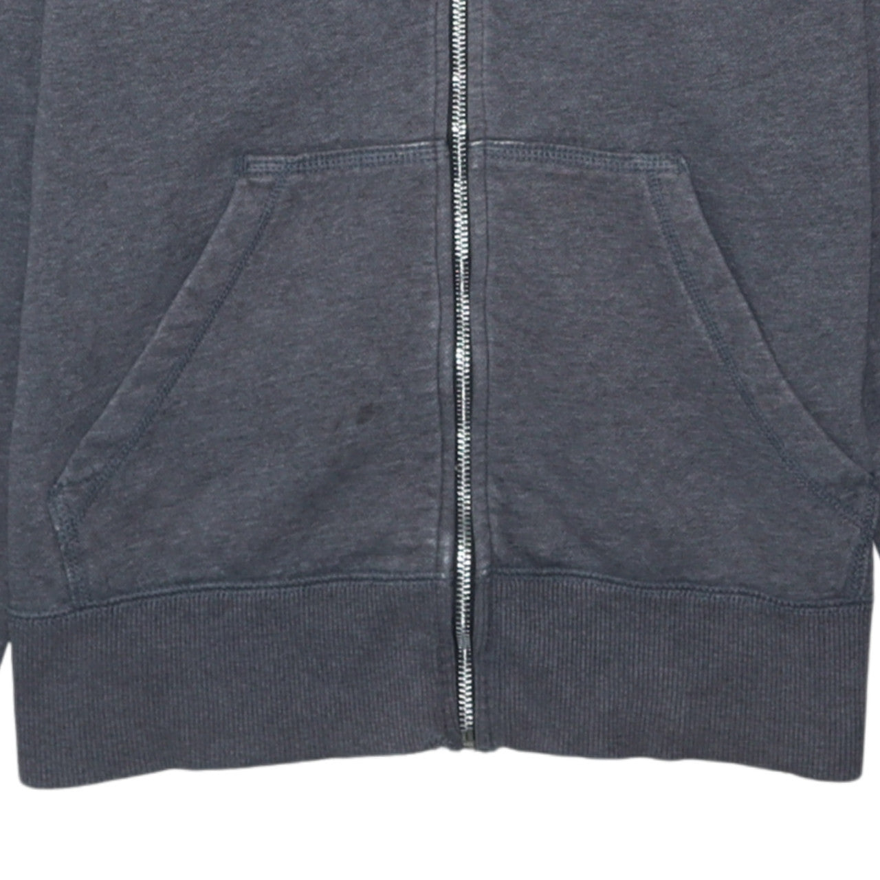 Womens UK Size S Nike Grey Full Zip Hoodie