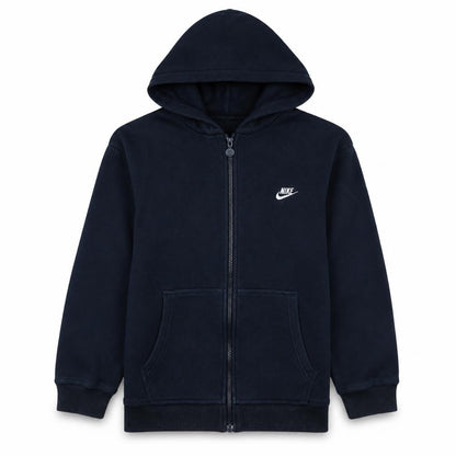 Nike Boys Navy Blue Full Zip Hoodie L 12-13 Years Sportswear Sweatshirt