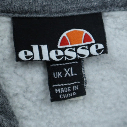 Mens UK Size XL ellesse Grey Pullover Hoodie