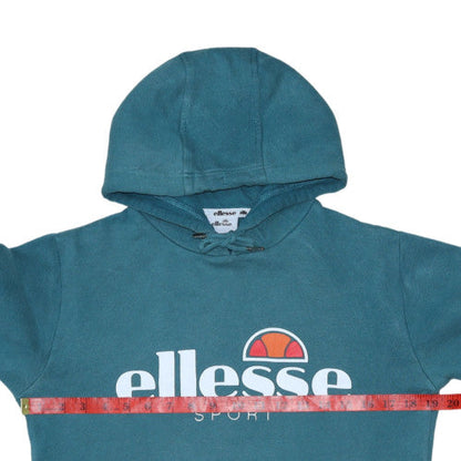 Womens UK Size 8 ellesse Blue Pullover Hoodie