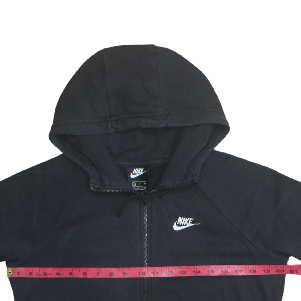 Mens UK Size S Nike Black Full Zip Hoodie