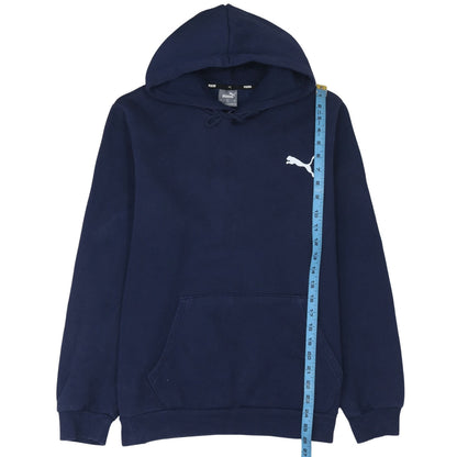 Mens UK Size L PUMA Blue Pullover Hoodie