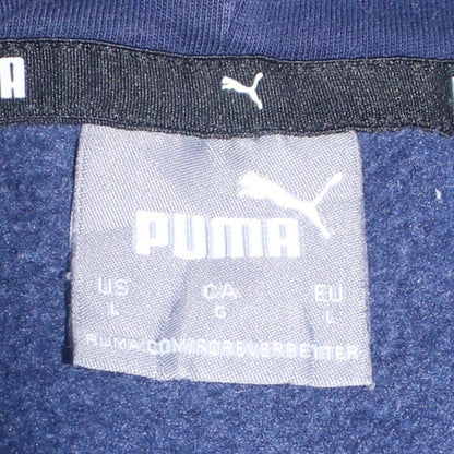 Mens UK Size L PUMA Blue Pullover Hoodie