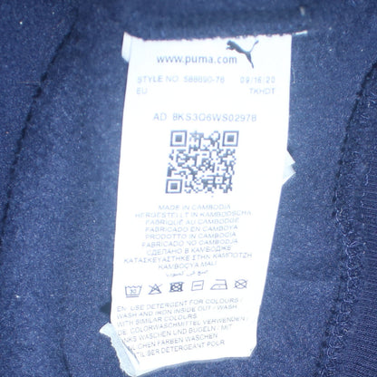 Mens UK Size L PUMA Blue Pullover Hoodie