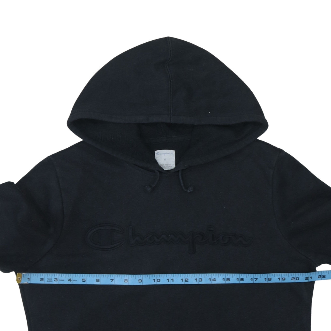 Mens UK Size M Champion Black Pullover Hoodie