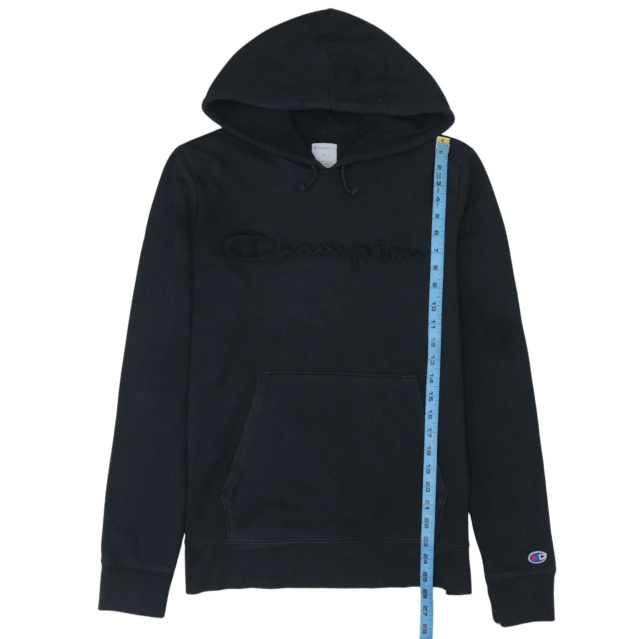 Mens UK Size M Champion Black Pullover Hoodie