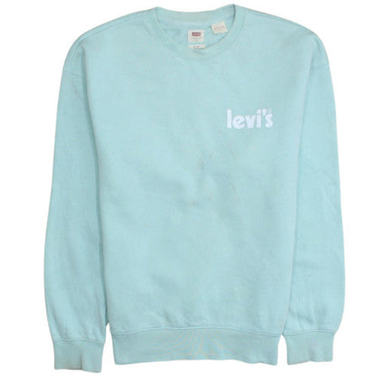 Womens UK Size S Levi's Blue Pullover Sweatshirt