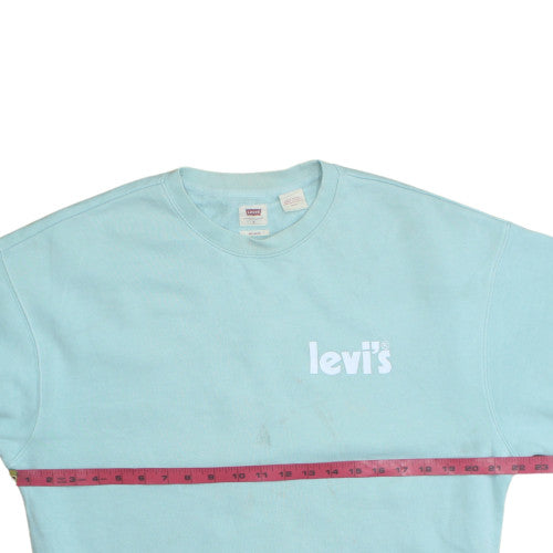 Womens UK Size S Levi's Blue Pullover Sweatshirt