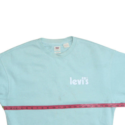 Womens UK Size S Levi's Blue Pullover Sweatshirt