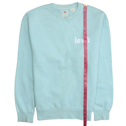 Womens UK Size S Levi's Blue Pullover Sweatshirt