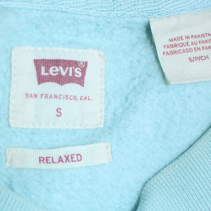 Womens UK Size S Levi's Blue Pullover Sweatshirt