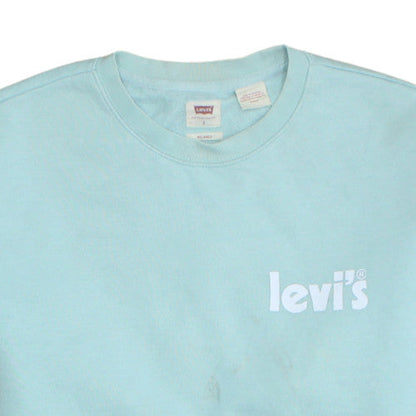 Womens UK Size S Levi's Blue Pullover Sweatshirt