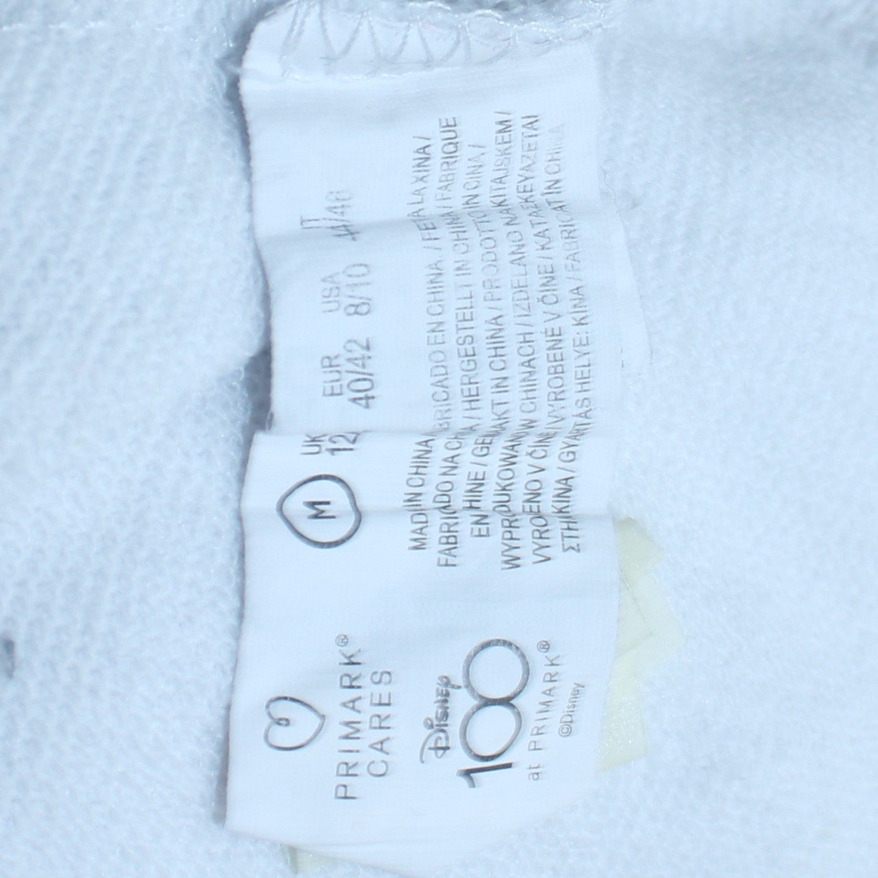 Womens UK Size M Primark White Pullover Sweatshirt