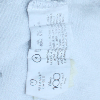 Womens UK Size M Primark White Pullover Sweatshirt