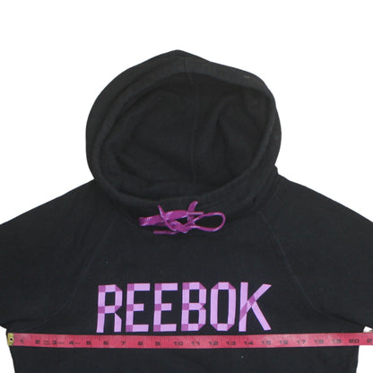 Womens UK Size M Reebok Black Pullover Hoodie