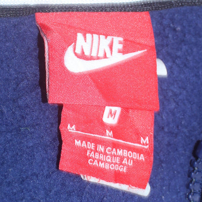 Mens UK Size M Nike Blue Full Zip Hoodie