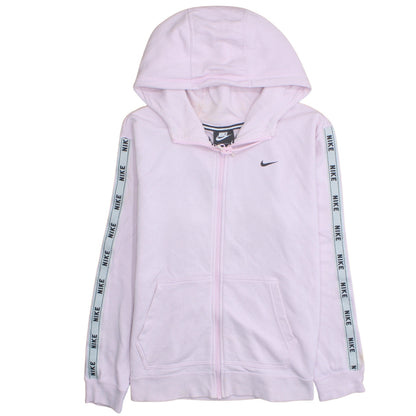 Womens UK Size L Nike Pink Full Zip Hoodie