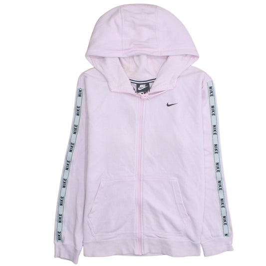 Womens UK Size L Nike Pink Full Zip Hoodie