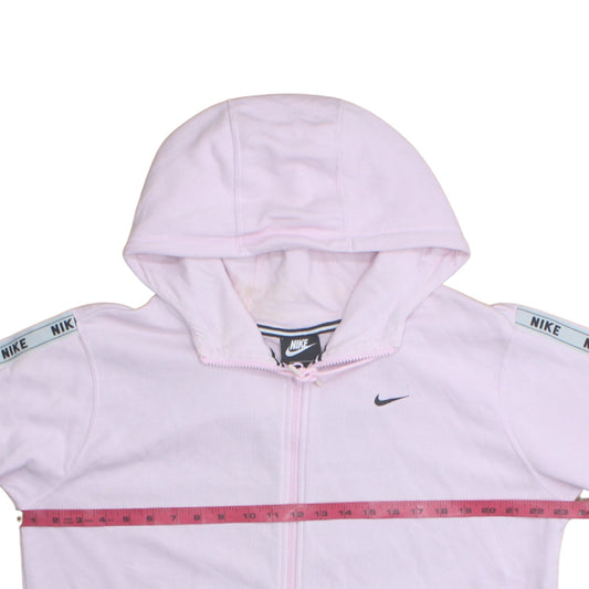 Womens UK Size L Nike Pink Full Zip Hoodie
