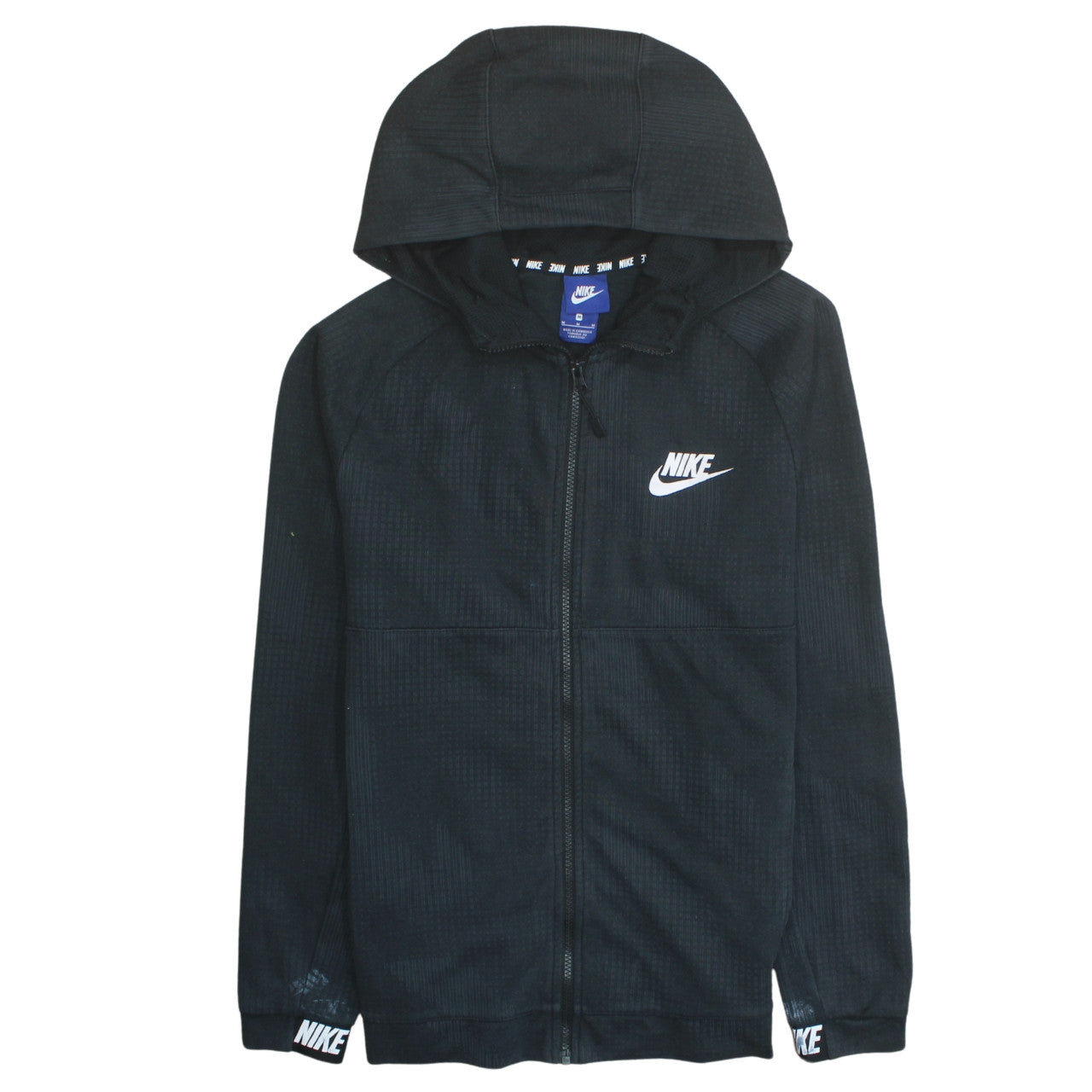 Mens UK Size M Nike Black Full Zip Hoodie