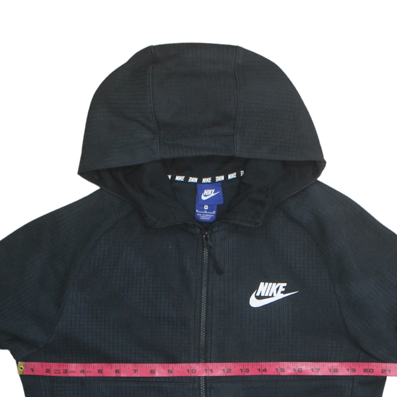 Mens UK Size M Nike Black Full Zip Hoodie