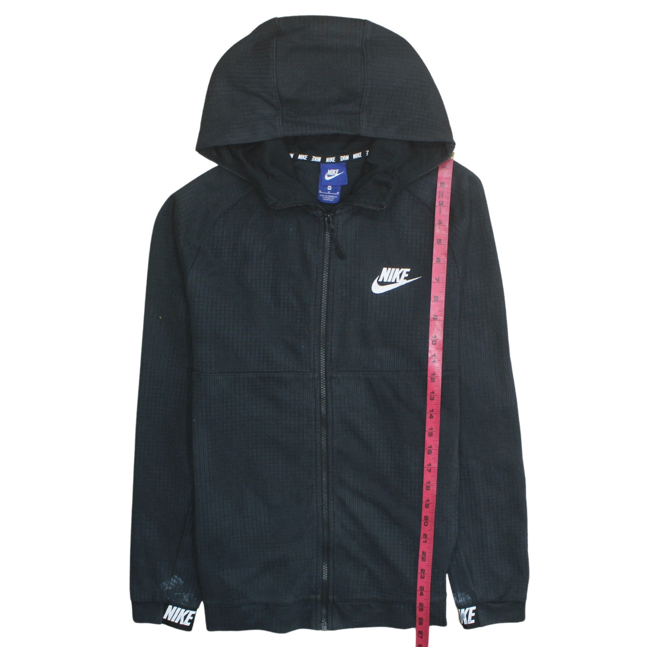 Mens UK Size M Nike Black Full Zip Hoodie