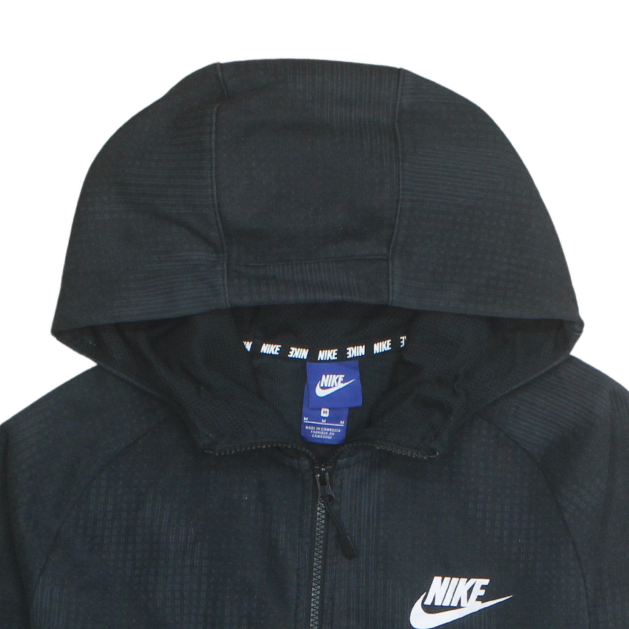 Mens UK Size M Nike Black Full Zip Hoodie