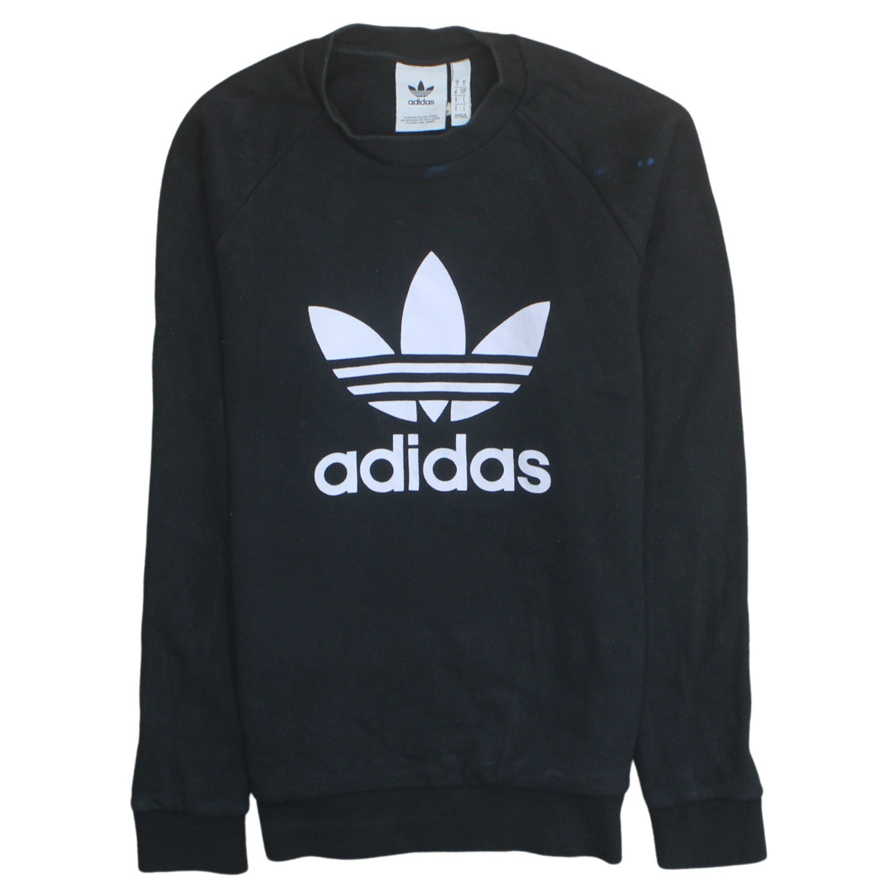 Mens UK Size S adidas Black Pullover Sweatshirt