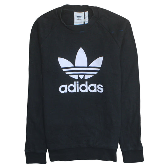 Mens UK Size S adidas Black Pullover Sweatshirt