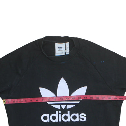 Mens UK Size S adidas Black Pullover Sweatshirt
