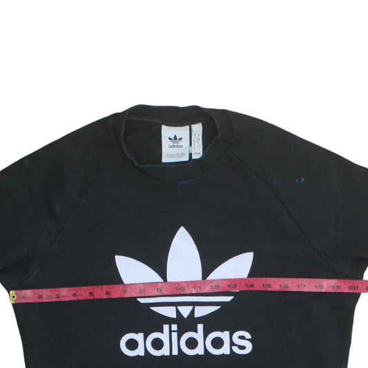 Mens UK Size S adidas Black Pullover Sweatshirt