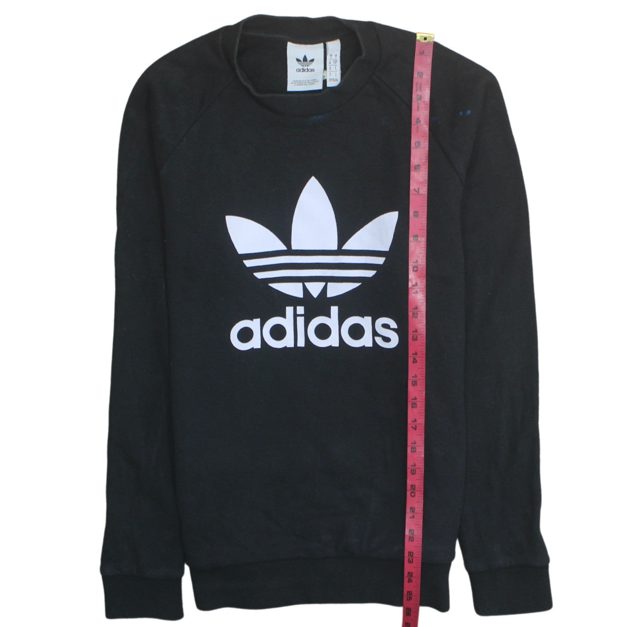 Mens UK Size S adidas Black Pullover Sweatshirt