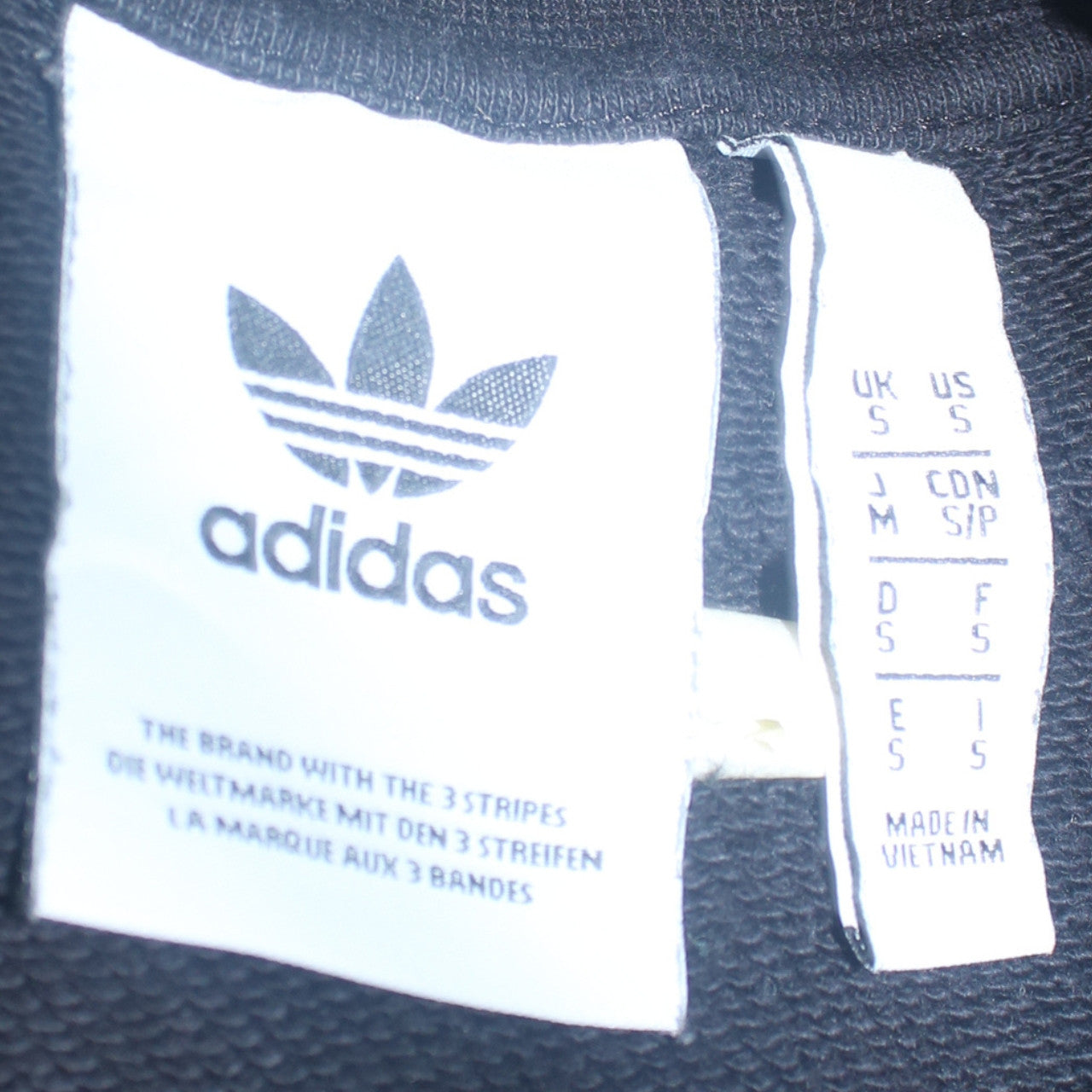 Mens UK Size S adidas Black Pullover Sweatshirt