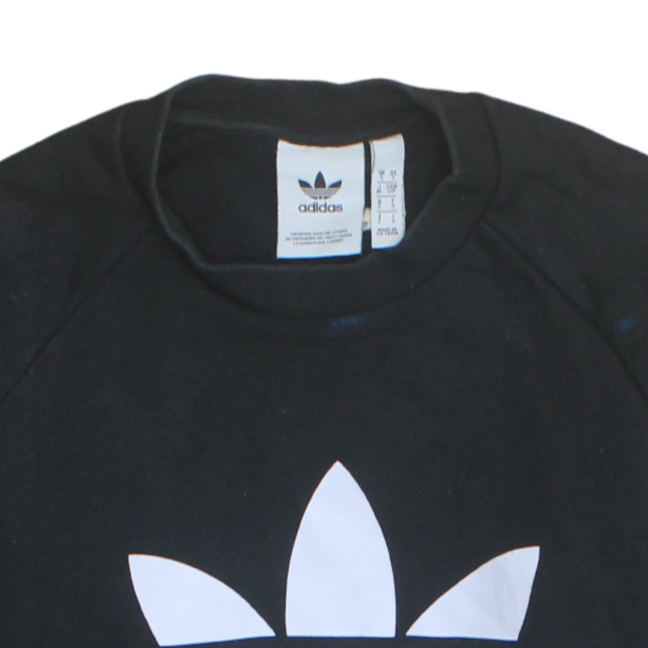 Mens UK Size S adidas Black Pullover Sweatshirt