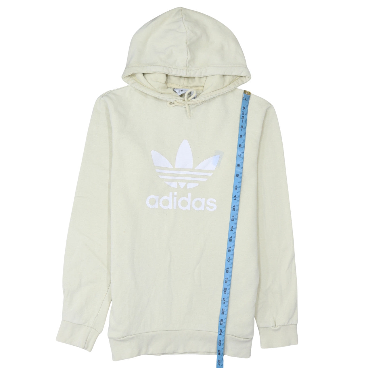 Mens UK Size S adidas Beige Pullover Hoodie