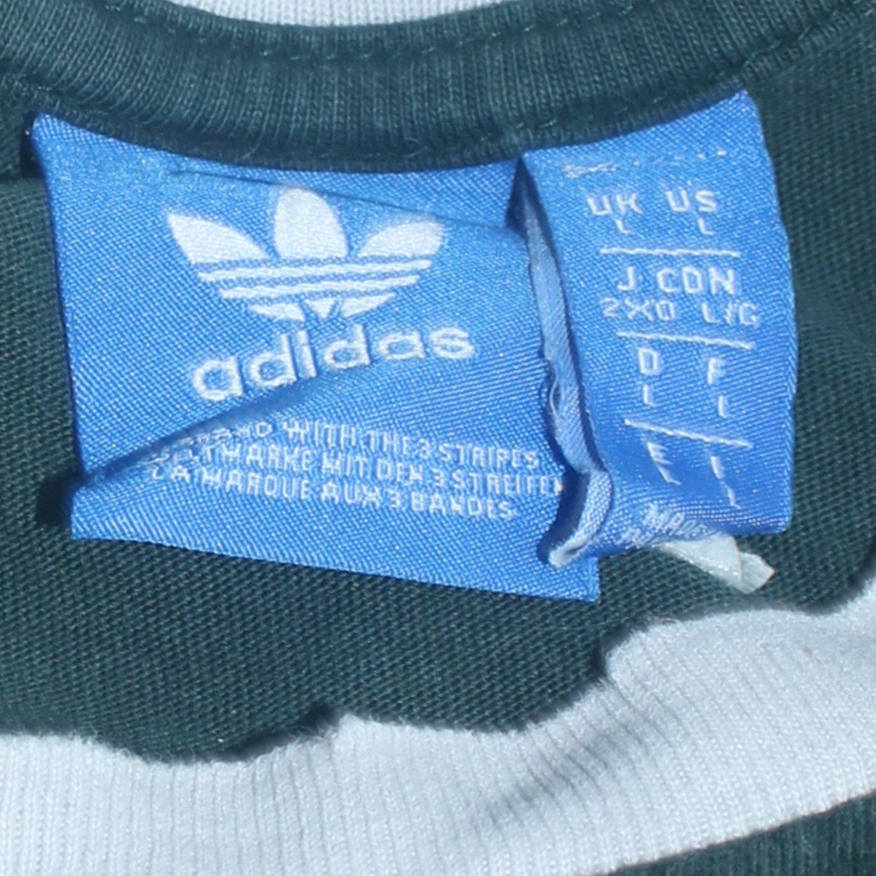 Mens UK Size L adidas Green  T-Shirt