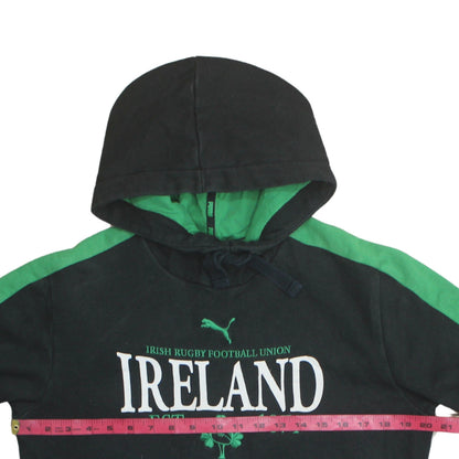 Mens UK Size S PUMA Black Pullover Hoodie