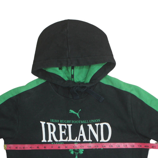 Mens UK Size S PUMA Black Pullover Hoodie