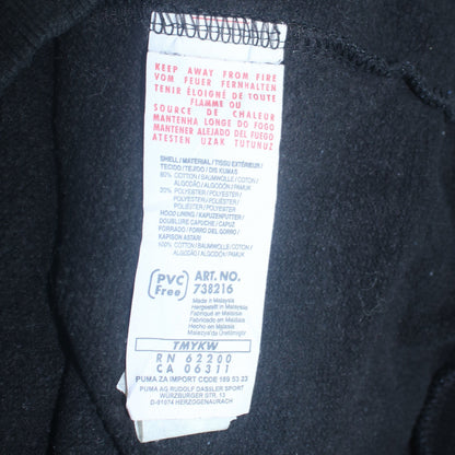Mens UK Size S PUMA Black Pullover Hoodie