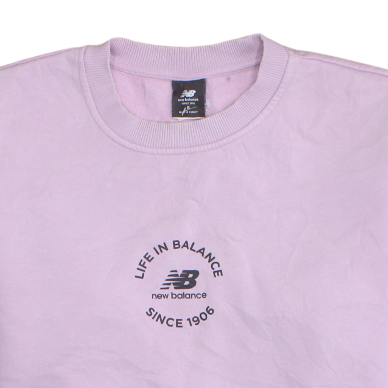Womens UK Size S New Balance Pink Pullover Sweatshirt