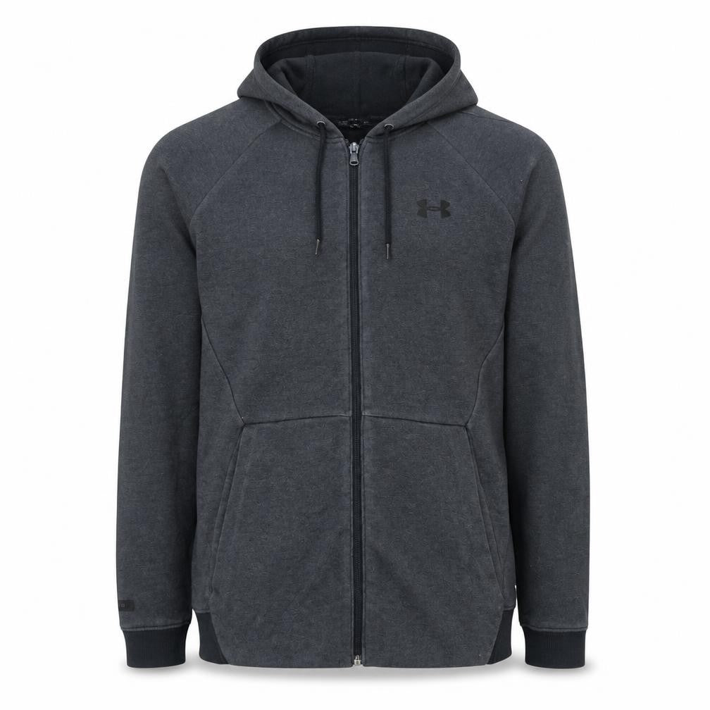 Mens UK Size L Under armour Black Full Zip Hoodie