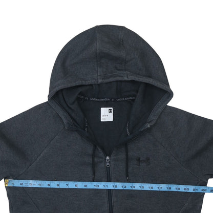 Mens UK Size L Under armour Black Full Zip Hoodie