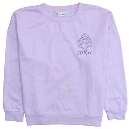 Womens UK Size L Disney Purple Pullover Sweatshirt