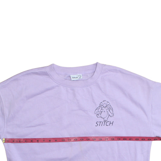 Womens UK Size L Disney Purple Pullover Sweatshirt