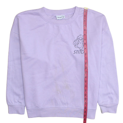 Womens UK Size L Disney Purple Pullover Sweatshirt