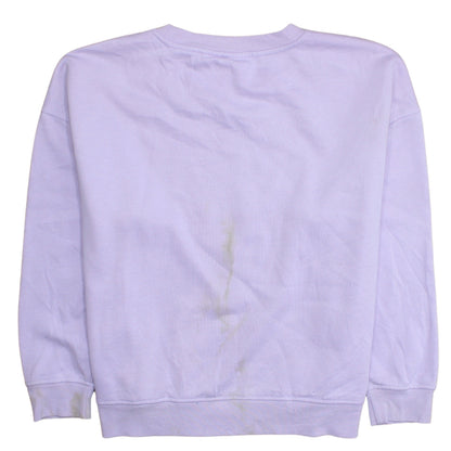 Womens UK Size L Disney Purple Pullover Sweatshirt